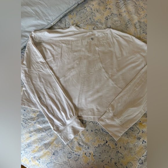 lululemon athletica White Cropped Sweatshirt - Picture 2 of 4